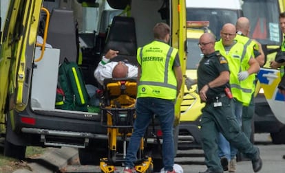 Uno de los heridos tras el atentado en Christchurch, el pasado 15 de marzo.