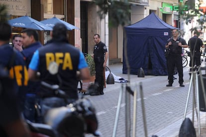 Polic&iacute;a Federal en Buenos Aires.