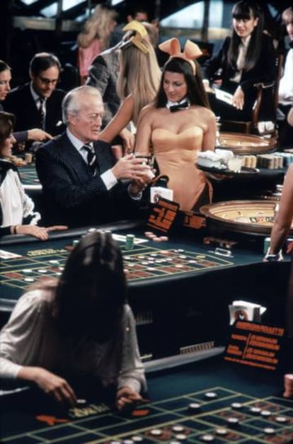 O cassino do Club Playboy de Londres, em 1980