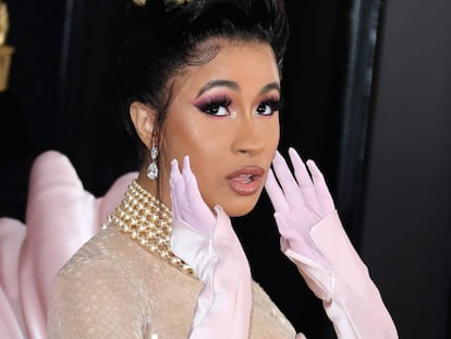 La rapera Cardi B, el pasado febrero en los Grammy.