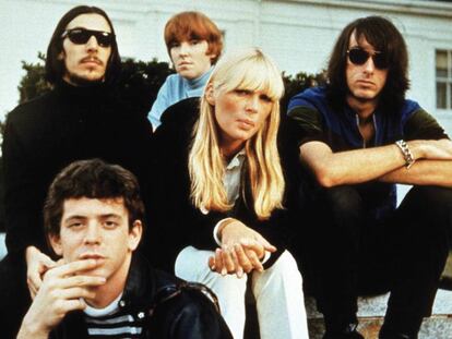 El grupo de rock The Velvet Underground, a finales de los sesenta.