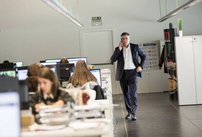 Benito Jiménez, CEO de Congelados de Navarra, en las oficinas de la compañía.