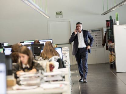 Benito Jiménez, CEO de Congelados de Navarra, en las oficinas de la compañía.