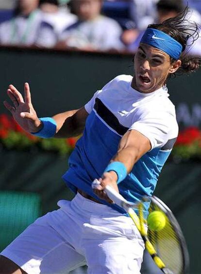 Nadal durante el partido.