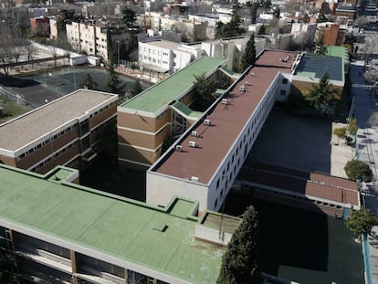 Imagen aérea del Colegio alemán, en febrero de 2009
