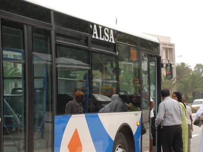 Autobises de Alsa en Marruecos.