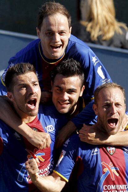 Celebración del segundo gol.