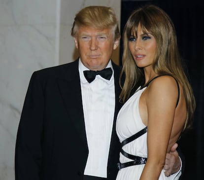 Donald Trump i la seva dona Melania al sopar de corresponsals el 2011.