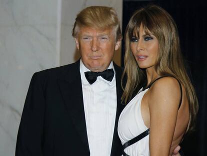 Donald Trump i la seva dona Melania al sopar de corresponsals el 2011.