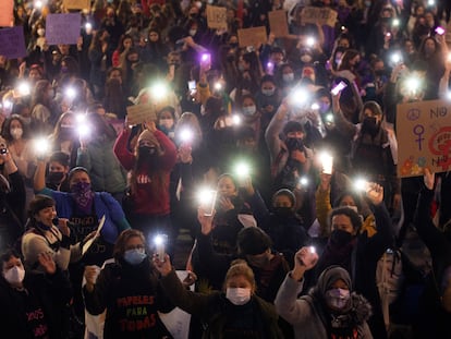 Manifestación del 8-M en Barcelona en 2021.