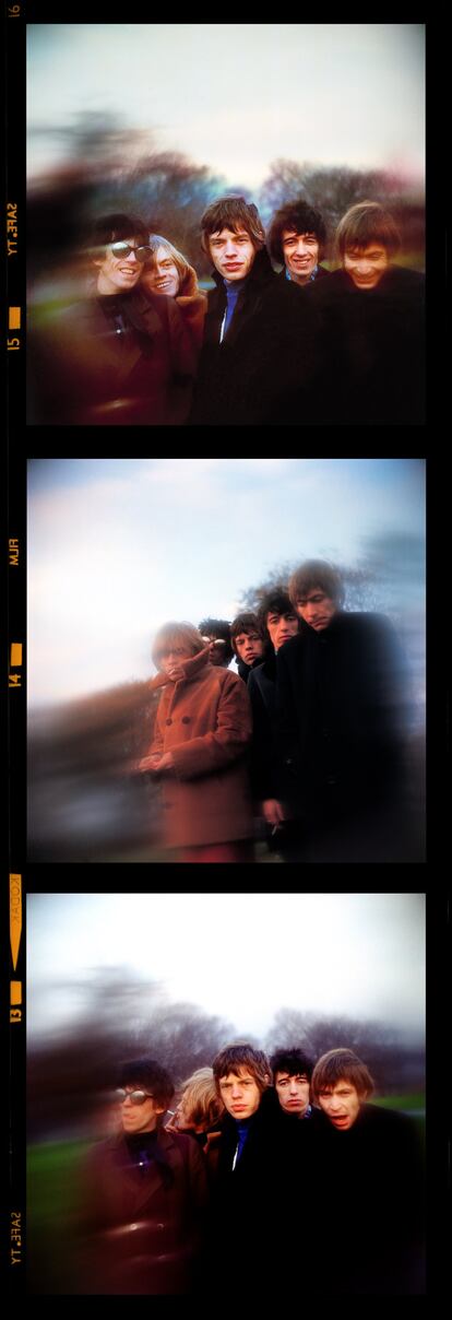 The Rolling Stones. Contactos de la sesión fotográfica Primrose Hill. Londres. 1966. © Gered Mankowitz