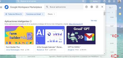 Instalar complementos de Gmail