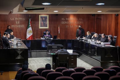Sesión en la Suprema Corte de Justicia de la Nación, el 21 de enero.
