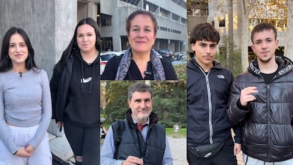 Pantallazos de alumnos y profesores de la Universidad Complutense de Madrid.