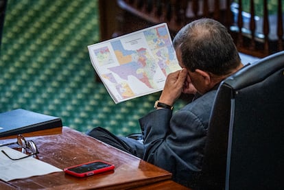 Votación en la Cámara de Representantes de Texas.