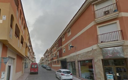 Calle San Juan en Puerto de Mazarrón.