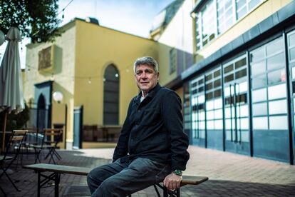 El actor Pere Arquillué en el Teatro la Abadía, el 1 de febrero de 2024. 