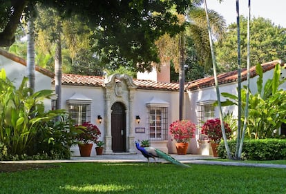 Una estancia del hotel del club de Fisher Island.