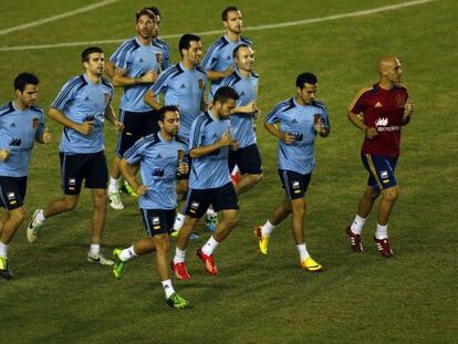 Entrenamiento de la selecci&oacute;n espa&ntilde;ola