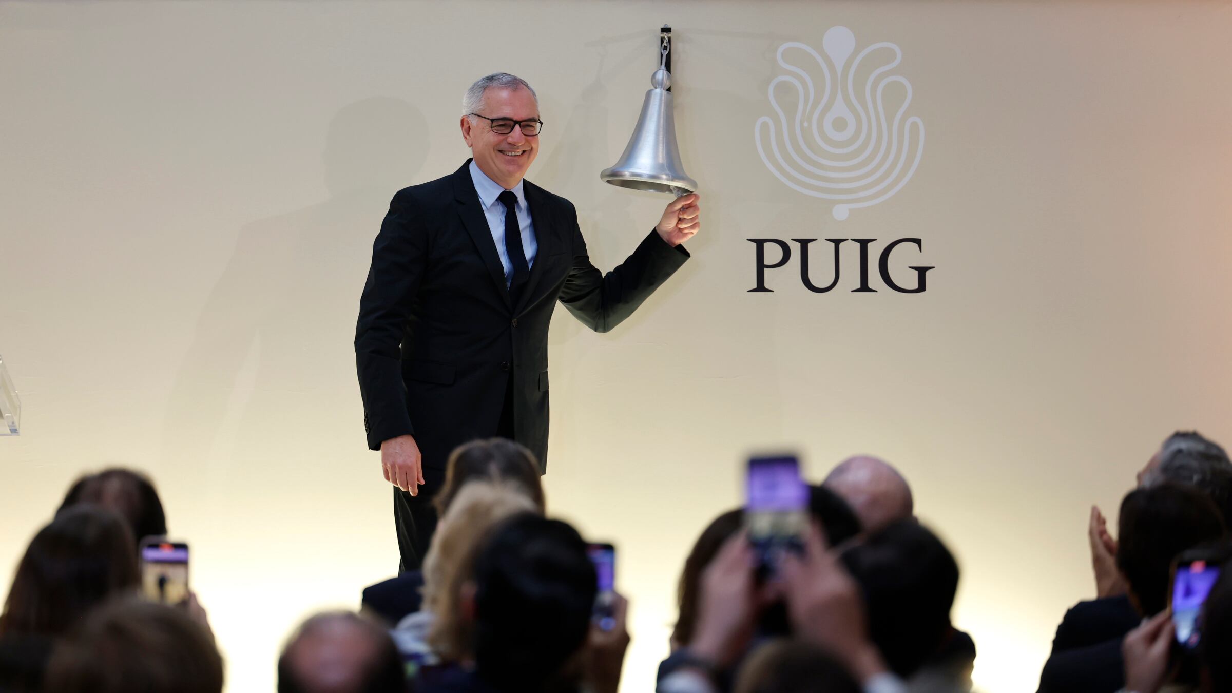 El presidente de Puig, Marc Puig, en la salida a Bolsa de la empresa.