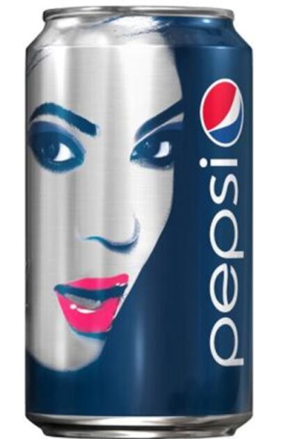 La lata exclusiva con la imagen de Beyoncé.