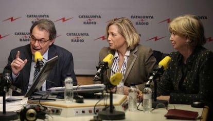 Mas, Ortega y Rigau, este viernes en Catalunya Ràdio.