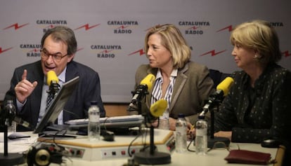 Mas, Ortega y Rigau, este viernes en Catalunya R&agrave;dio. 