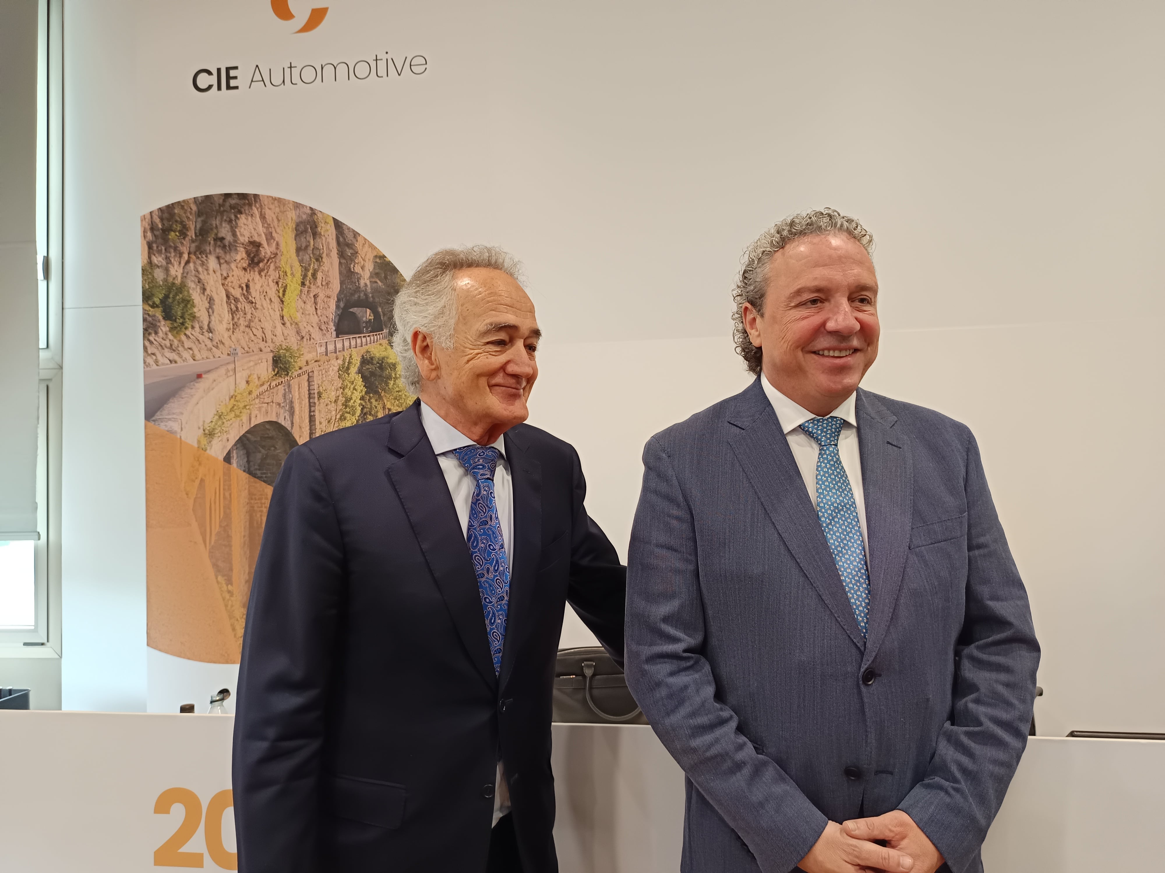 Antón Pradera y Jesús María Herrera, presidente y consejero delegado de CIE, respectivamente.