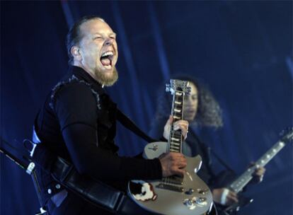 Metallica, en concierto en el Festival Electric Weekend celebrado en Getafe en 2008.