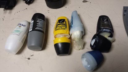 A Portuguese national arriving from São Paulo in Brazil, headed for Belgium, was arrested after police found 4.6 kilograms of cocaine hidden in a variety of shaving devices and deodorant sticks.