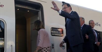 Rajoy inagura el AVE a Leon.