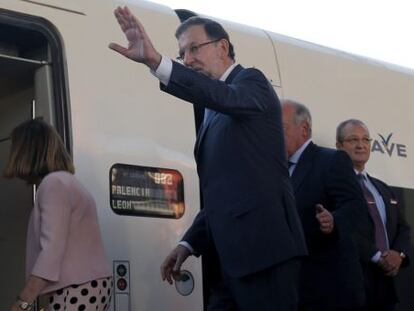 Rajoy inagura el AVE a Leon.