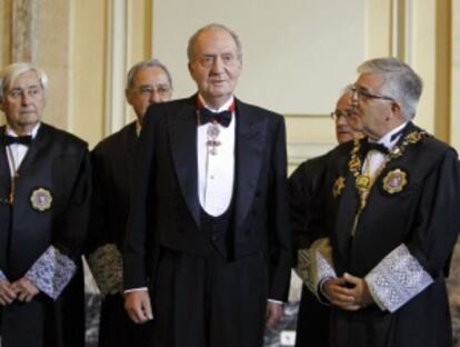 El Rey, el martes, en la inauguración del año judicial en el Tribunal Supremo.