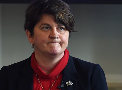 La líder del DUP y ministra principal de Irlanda del norte, en enero de 2019, en Londres.