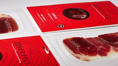 Pack de tres envases de paleta loncheada Joselito, reconocido como "el mejor jamón del mundo".