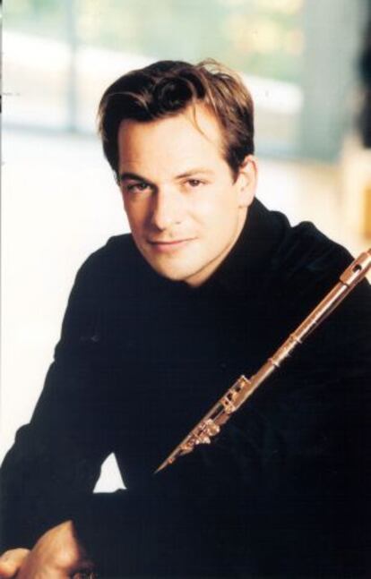 El flautista Emmanuel Pahud. 