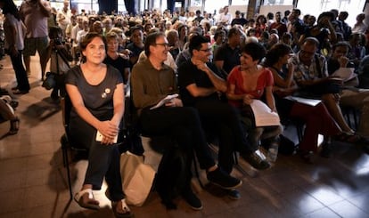 Ada Colau durante el acto de Guanyem Barcelona en septiembre.