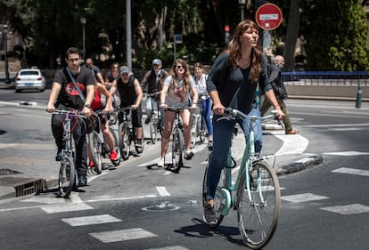 Carril bici en Valencia