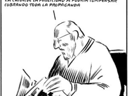 Una viñeta de Andrés Rábago El Roto sobre los medios para EL PAÍS.