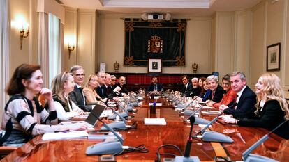 Pleno del Consejo General del Poder Judicial en febrero pasado.