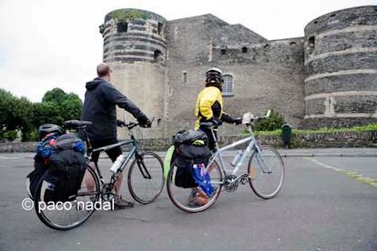 Loira en bicicleta