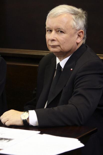 El candidato ultraconservador polaco, Jaroslaw Kaczynski.