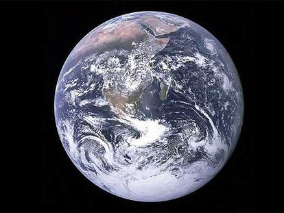 La Tierra vista desde el espacio.