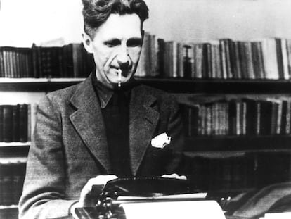 El escritor George Orwell.