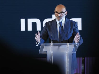 Fernando Abril-Martorell, presidente de Indra, en una foto de archivo.