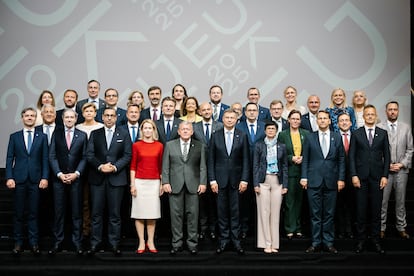 Foto de familia de la reunión informal de ministros de Exteriores de la UE, celebrada el sábado en Copenhague.