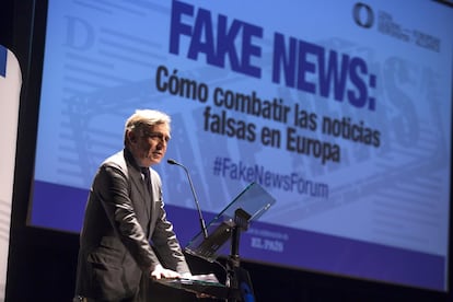 Paolo Cesarini, representante de la Comisión Europea, durante su intervención.