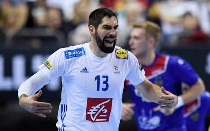 Nikola Karabatic, en el Francia-Rusia de la primera fase del Mundial.