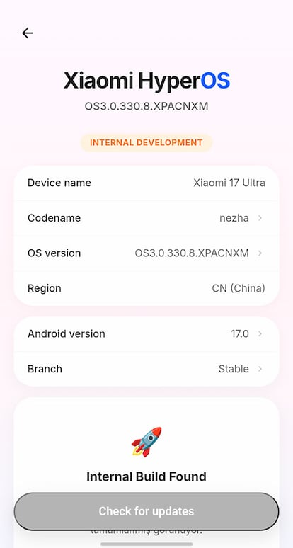 Firmware de Xiaomi con HyperOS 3.3 y Android 17