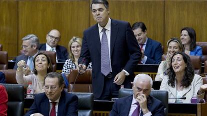 Carlos Rojas, durante la sesi&oacute;n de control a la Junta.